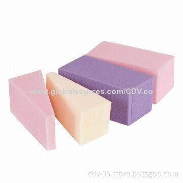 4-piece cosmetic sponge with anti-bacterial treatment